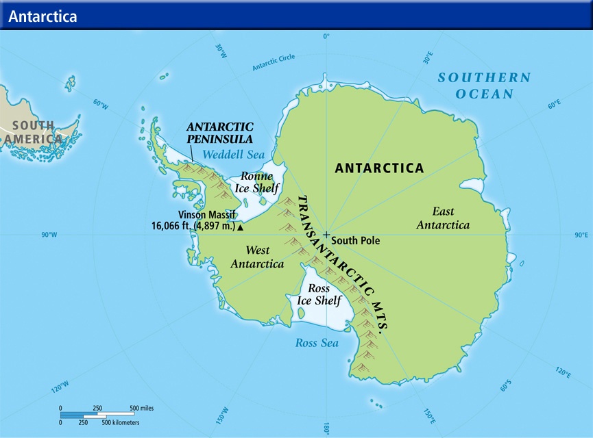 The Antarctic Peninsula is about 1300 km (810 mi) long and is part of the larger West Antarctica Peninsula. It covers about 522,000 square kilometers (202,000 sq mi) and is the northern-most part of Antarctica. Image Credit: By krill oil - Krilloil.com, CC0, https://commons.wikimedia.org/w/index.php?curid=23043354