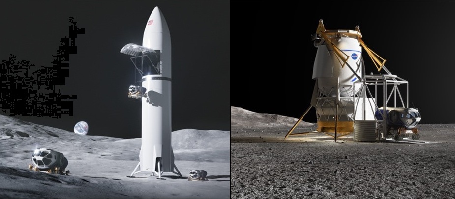 NASA Taps SpaceX and Blue Origin for Moon Cargo Deliveries