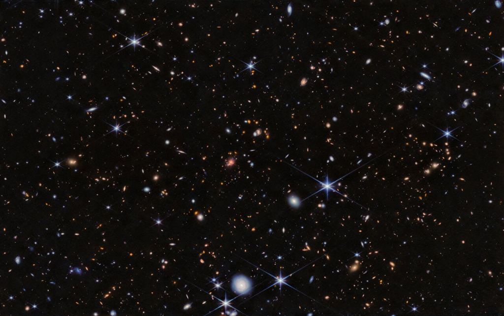 Webb Sees a Supercluster of Galaxies Coming Together