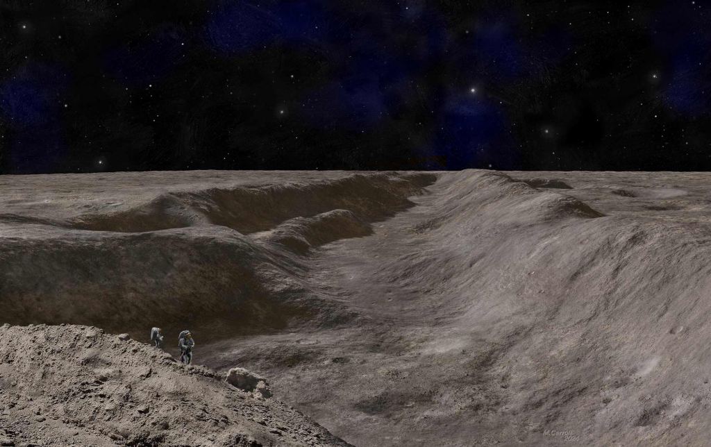 The Moon has Two Grand Canyons, Carved in Minutes by an Asteroid Impact