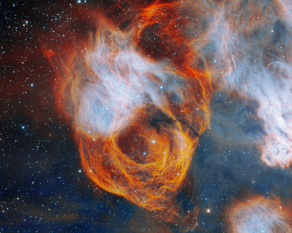 A Flaming Flower in the Large Magellanic Cloud